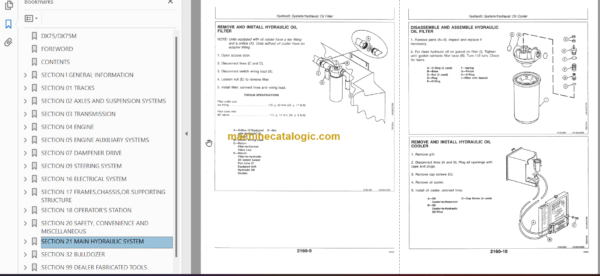 Hitachi DX75 DX75M Bulldozer Workshop Manual