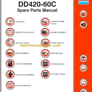 SANDVIK DD420-60C Parts Manual Serial No. 107D113709-1