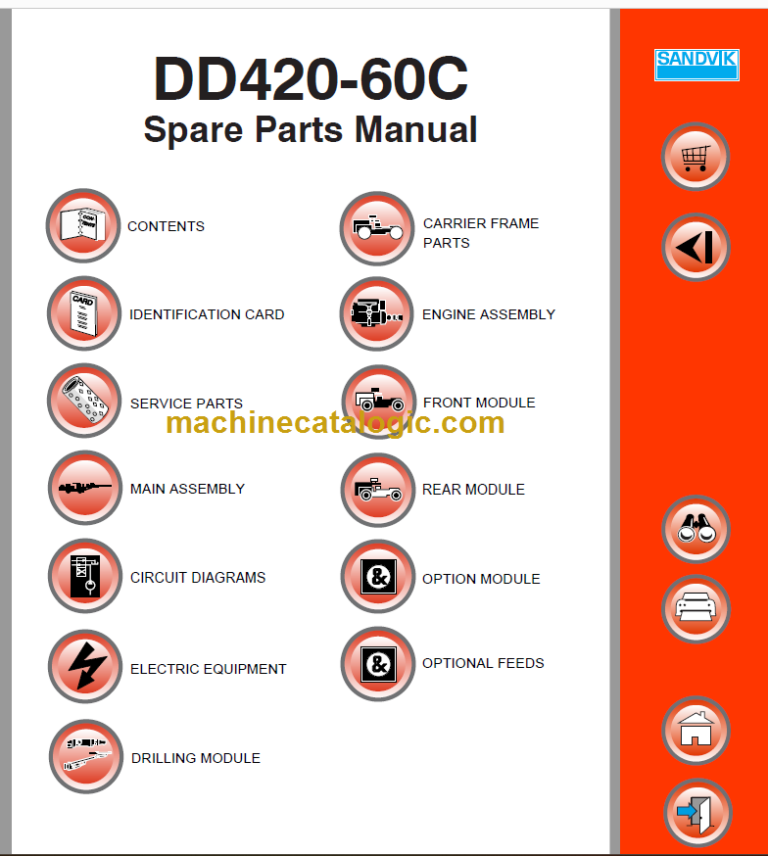 SANDVIK DD420-60C Parts Manual Serial No. 107D113709-1