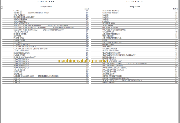 TATA Hitachi 450Z Parts Catalog