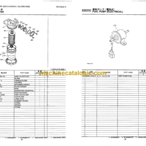 Hitachi V2203-M-E2B-BHHC-1 Parts Catalog