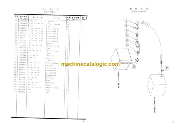 Hitachi KH1000F Parts Catalog