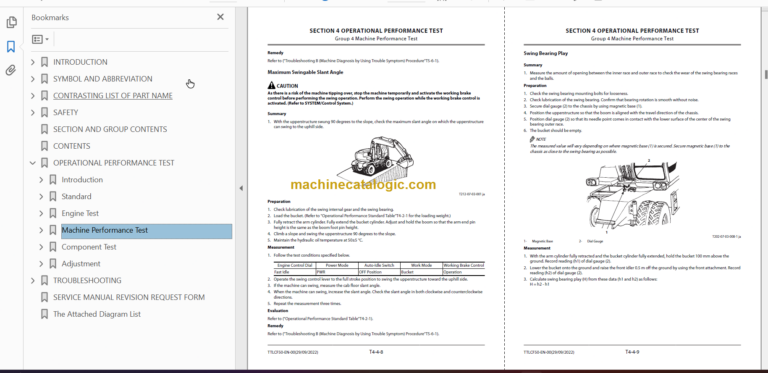 Hitachi ZX220W-7 Technical and Workshop Manual