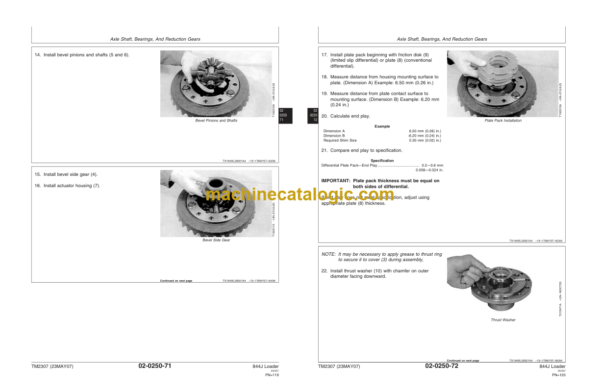 John Deere 844J Loader Repair TM2307 Technical Manual