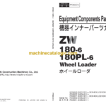 Hitachi ZW180-6 ZW180PL-6 Wheel Loader Equipment Components Parts Catalog