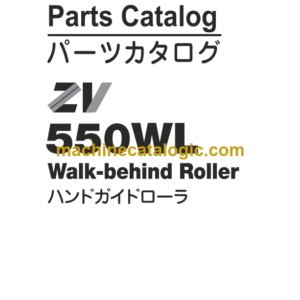 Hitachi ZV550WL Walk-behind Roller Parts Catalog