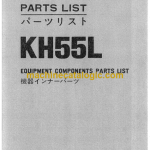 Hitachi KH55L Equipment Components Parts Catalog Serial No.0119-