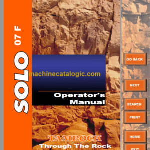 SOLO 7-15 F Operator's Manual Serial No. 105A8493-1