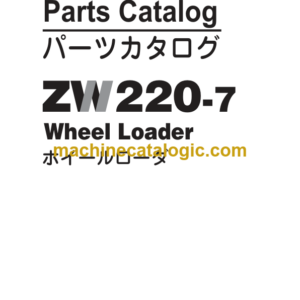 Hitachi ZW220-7 Wheel Loader Parts Catalog