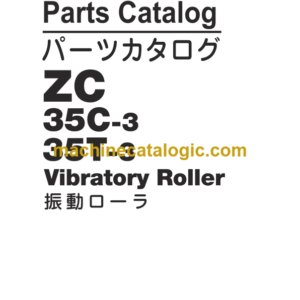 Hitachi ZC35C-3 35T-3 Vibratory Roller Parts Catalog