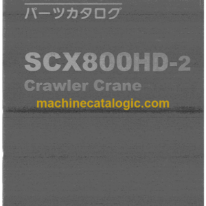 Hitachi Sumitomo SCX800HD-2 Crawler Crane Parts Catalog