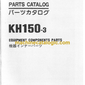 Hitachi KH150-3 Equipment Components Parts Catalog