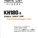 Hitachi KH180-3 TOWER CRANE FRONTCRANE FRONT Part List