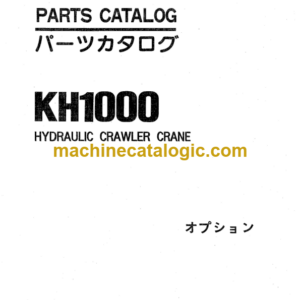 Hitachi KH1000 Crane Option Parts Catalog