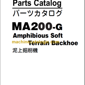 Hitachi MA200-G Amphibious Soft Terrain Backhoe Parts Catalog