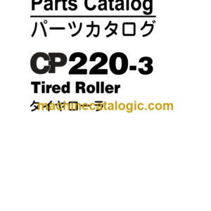 Hitachi CP220-3 Tired Roller (P8UC-1-1) Parts Catalog