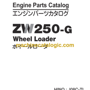 Hitachi ZW250-G Wheel Loader Engine Parts Catalog