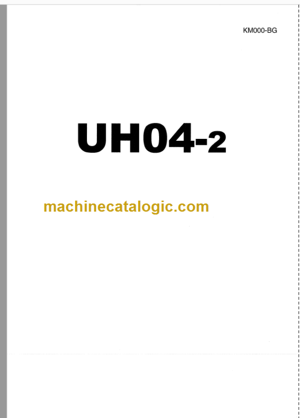 Hitachi UH04-2 Service manual