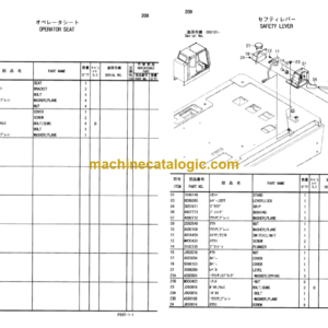 Hitachi Sumitomo SCX800HD-2 Crawler Crane Parts Catalog