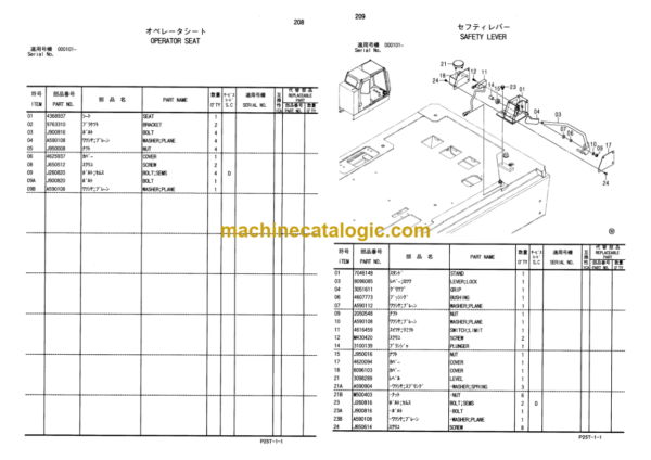 Hitachi Sumitomo SCX800HD-2 Crawler Crane Parts Catalog