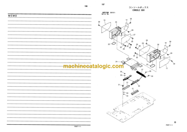 Hitachi Sumitomo SCX800HD-2 Crawler Crane Parts Catalog