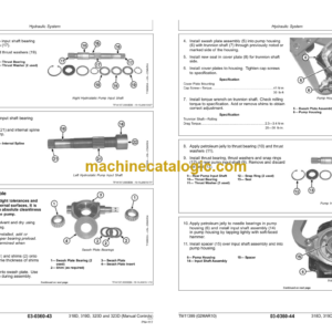 John Deere 318D 319D 320D and 323D Skid Steer Loader Repair Technical Manual