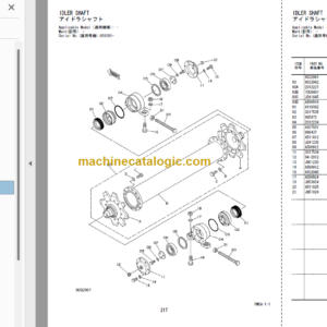 Hitachi MA200-G Amphibious Soft Terrain Backhoe Parts Catalog