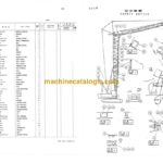 Hitachi KH180-3 TOWER CRANE FRONTCRANE FRONT Part List