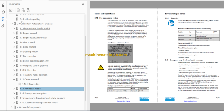 SANDVIK LH517 491 Service and Repair Manual Serial No. L817D589