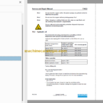 Sandvik TH663 Service and Repair Manual Serial No. T763D102