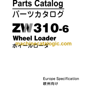 Hitachi ZW310-6 Wheel Loader (PNFB50-1-1) Parts Catalog