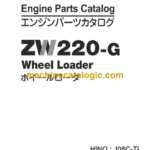 Hitachi ZW220-G Wheel Loader Engine Parts Catalog