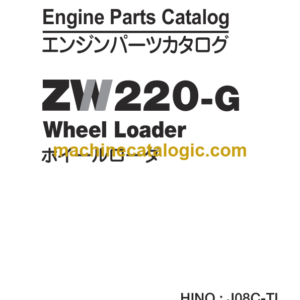 Hitachi ZW220-G Wheel Loader Engine Parts Catalog