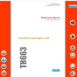 Sandvik TH663 Maintenance Manual Serial No. T763D139