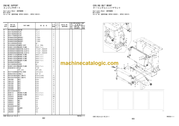 Hitachi ZW310-6 Wheel Loader (PNFB50-1-1) Parts Catalog