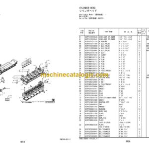 Hitachi ZW220-G Wheel Loader Engine Parts Catalog