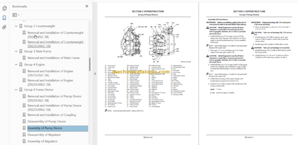 Hitachi ZX225USLC-5B ZX225USRLC-5B Technical and Workshop Manual