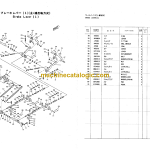 Hitachi KH100D Hydraulic Dragline Parts Catalog