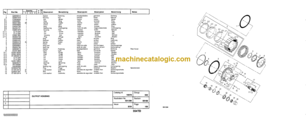 Hitachi EH600-354TD Parts Catalog