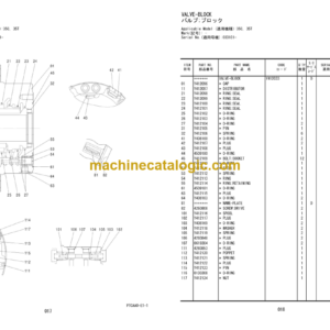 Hitachi ZC35C 35T 50C 50T Equipment Components Parts Catalog