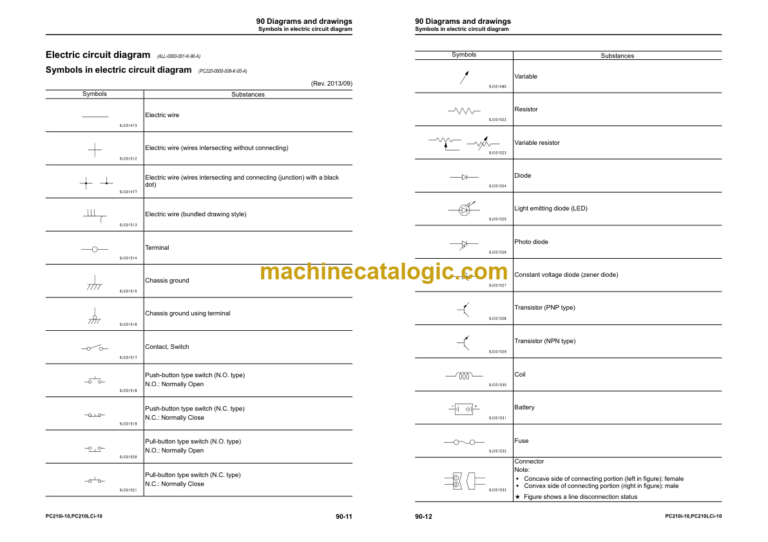 Komatsu PC210i-10i PC210LCi-10i (Serial 451080 and up K65001 and up) Shop Manual