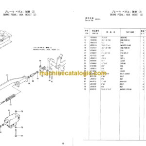 Hitachi Sumitomo SCX550 Crawler Crane Parts Catalog