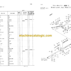 Hitachi KH150-3 Crawler Crane Parts Catalog