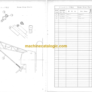 Hitachi KH150-2 40S BOOM SUPPORT TYPE PILE DRIVER Parts Catalog