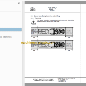 Sandvik SOLO 7-15 F Operator’s Manual Serial No. 105A8493-1