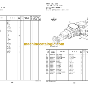 Hitachi ZW220-7 Wheel Loader Parts Catalog