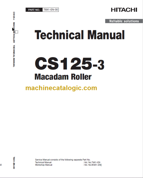 Hitachi CS125-3 Technical Manual