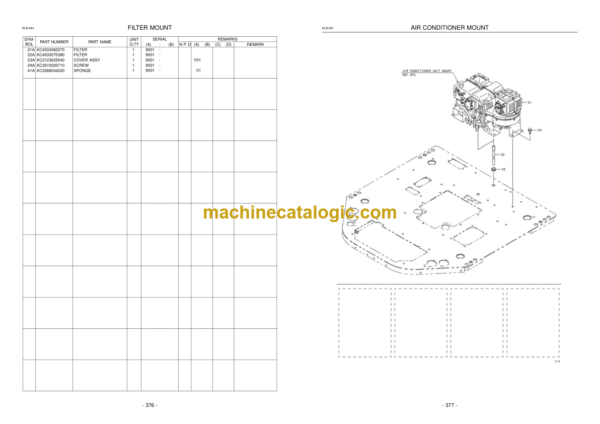 Hitachi ZW330 Wheel Loader Parts Catalog