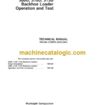 John Deere 300D 310D 315D Backhoe Loaders Operation and Test Technical Manual