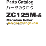 Hitachi ZC125M-5 Macadam Roller Parts Catalog